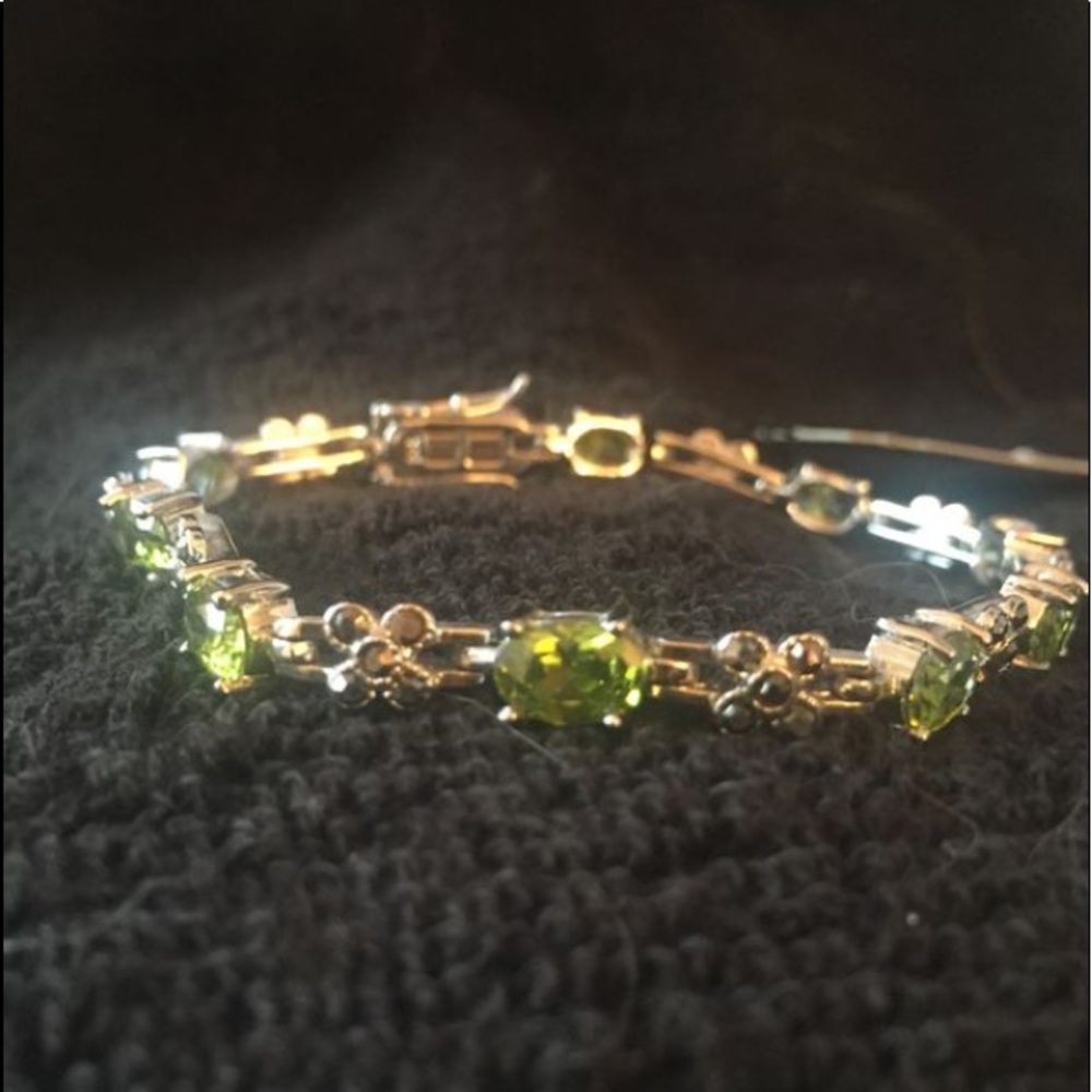 Cookie Lee sterling silver/CZ bracelet